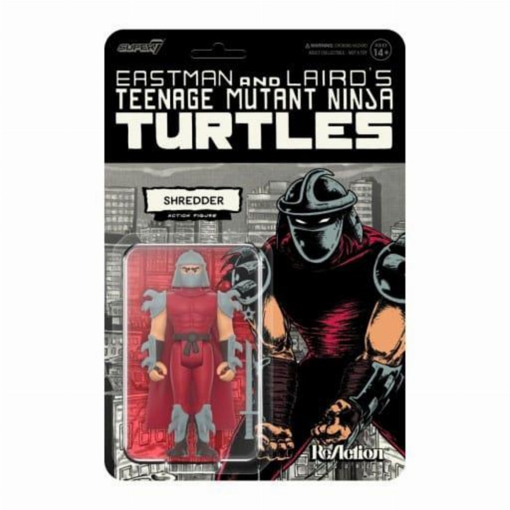 Teenage Mutant Ninja Turtles: ReAction – Shredder (Comic Color) Φιγούρα Δράσης (10cm)