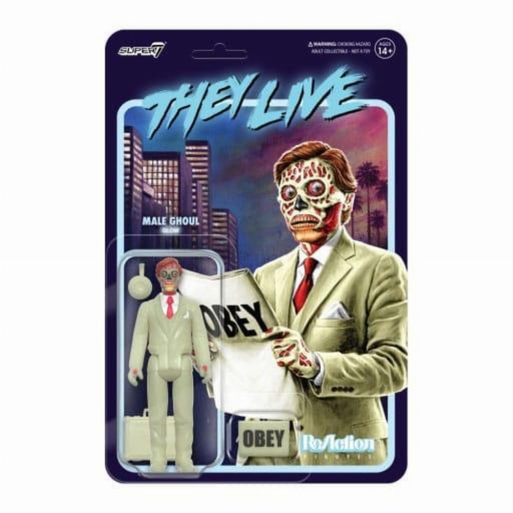 They Live: ReAction – Male Ghoul (Glow) Φιγούρα Δράσης (10cm)