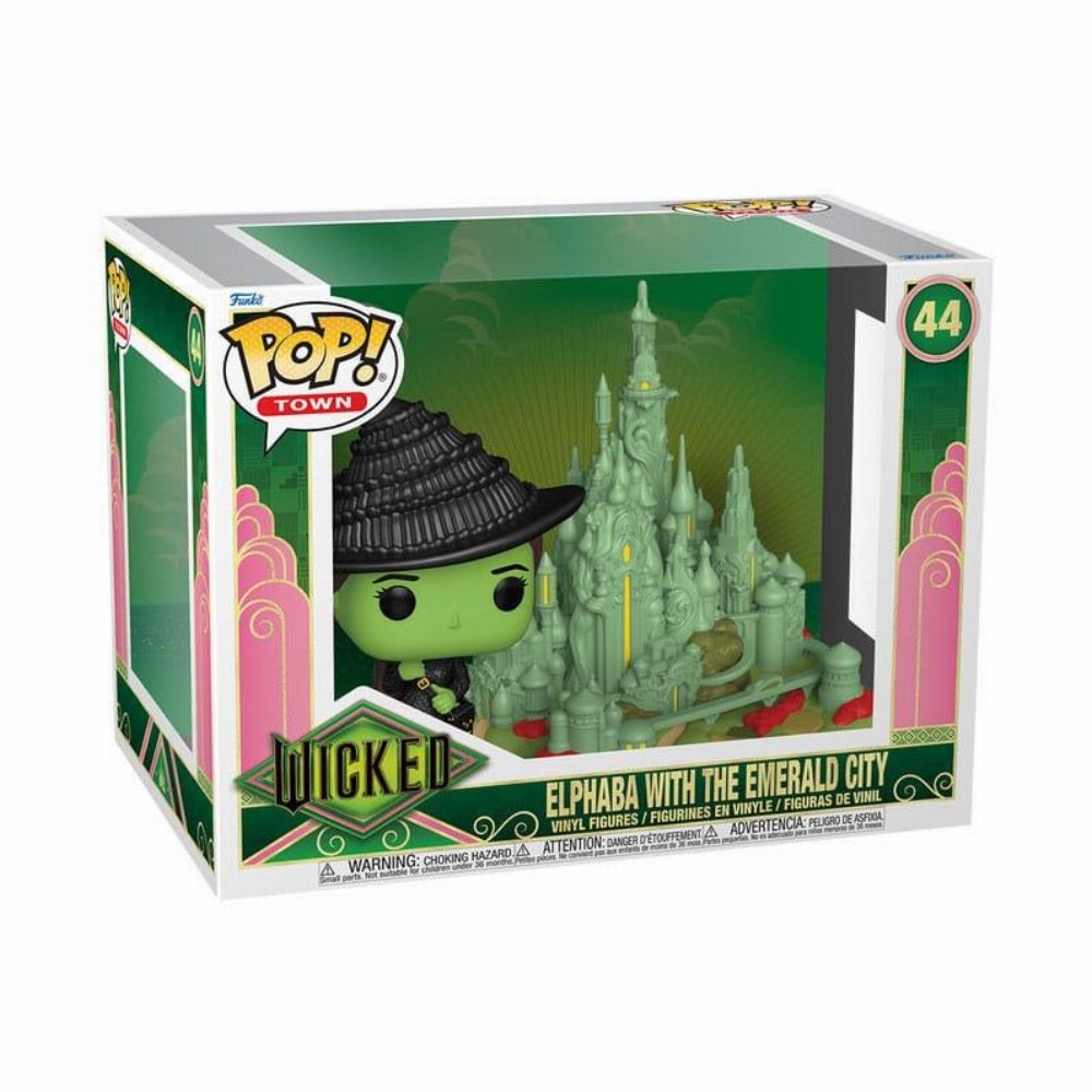 Φιγούρα Funko POP! Town: Wicked (2024) – Elphaba with the Emerald City #44