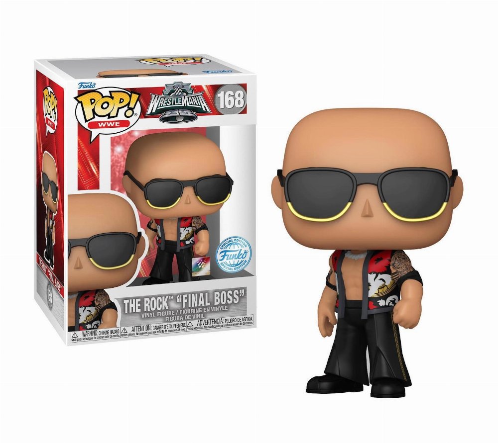 Φιγούρα Funko POP! WWE – The Rock “Final Boss” #168 (Exclusive)
