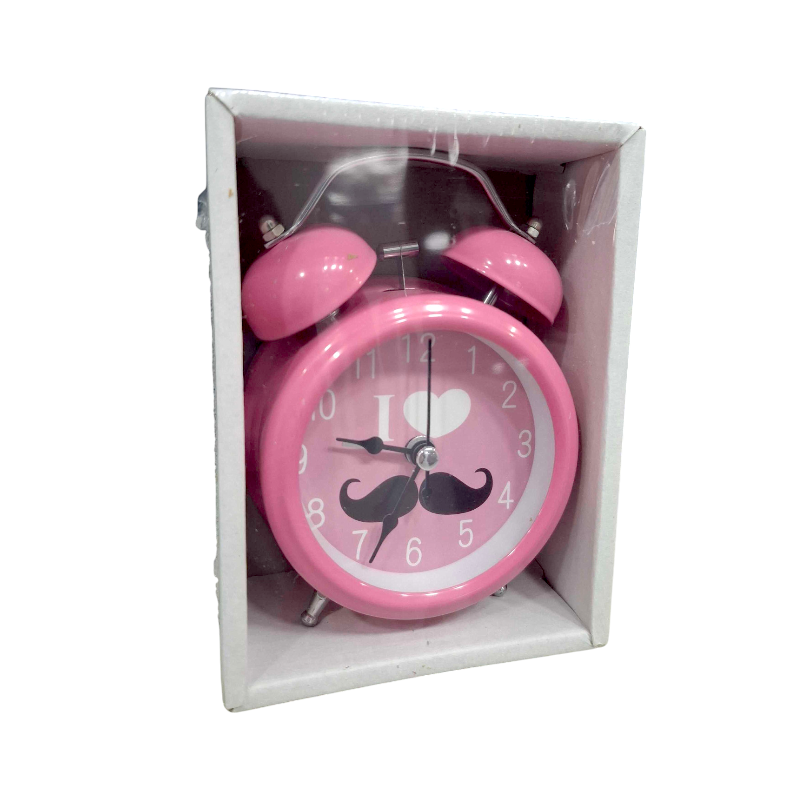 Επιτραπέζιο ρολόι – Ξυπνητήρι – 3301-3 – 330109 – Pink