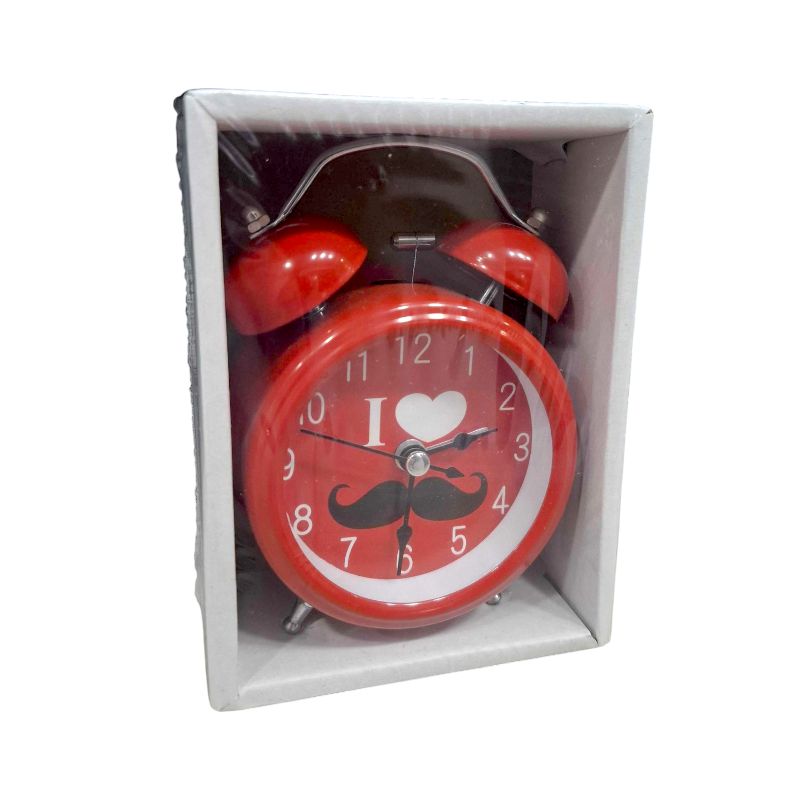 Επιτραπέζιο ρολόι – Ξυπνητήρι – 3301-3 – 330109 – Red