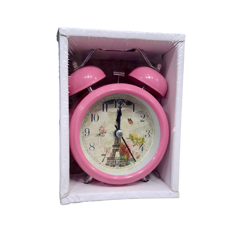 Επιτραπέζιο ρολόι – Ξυπνητήρι – 3301T-2 – 330126 – Pink