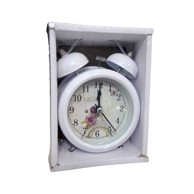 Επιτραπέζιο ρολόι – Ξυπνητήρι – 3301T-2 – 330126 – White