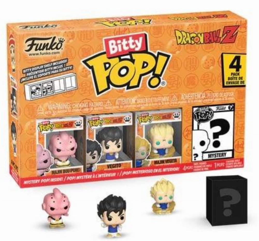 Funko Bitty POP! Dragon Ball - Majin Buu, Vegito, Majin Vegeta & Chase Mystery 4-Pack Φιγούρες