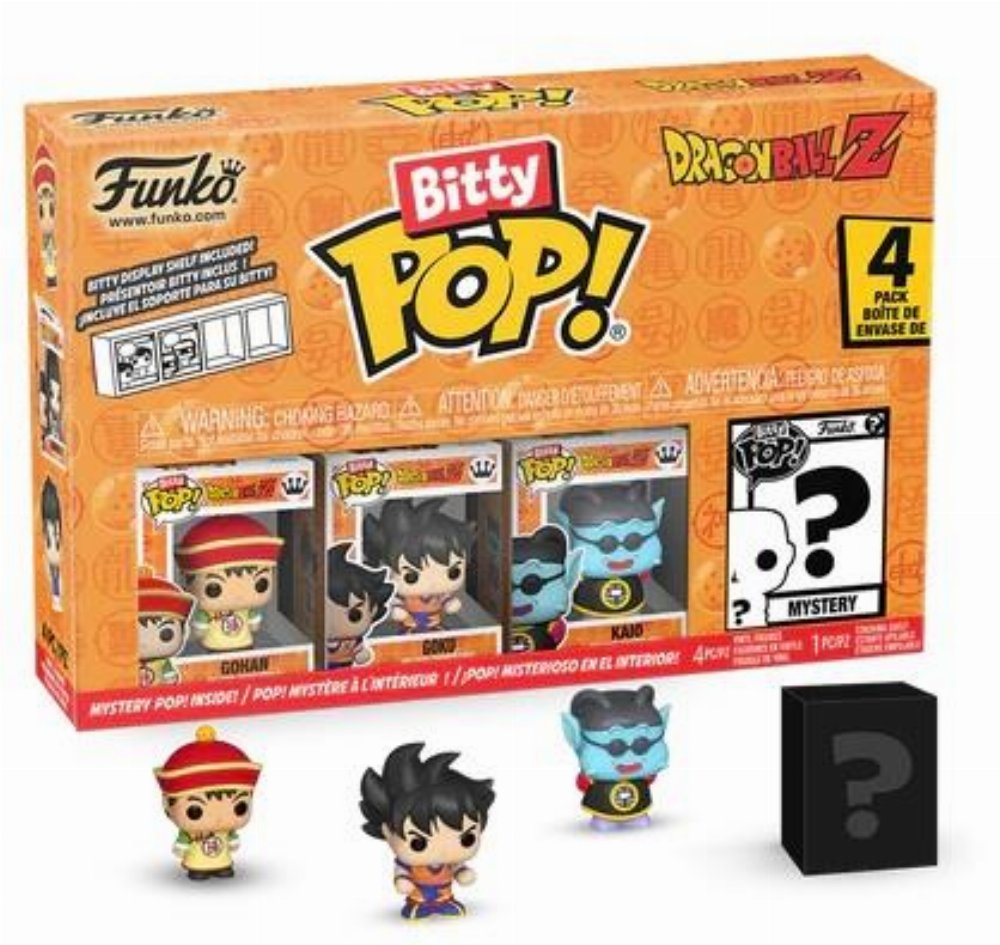Funko Bitty POP! Dragon Ball – Gohan, Goku, King Kai & Chase Mystery 4-Pack Φιγούρες