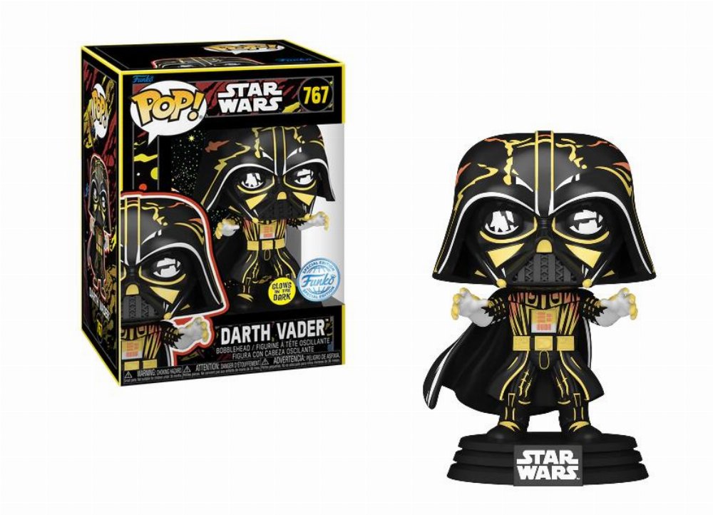 Φιγούρα Funko POP! Star Wars – Retro – Darth Vader (GITD) #767 (Exclusive)