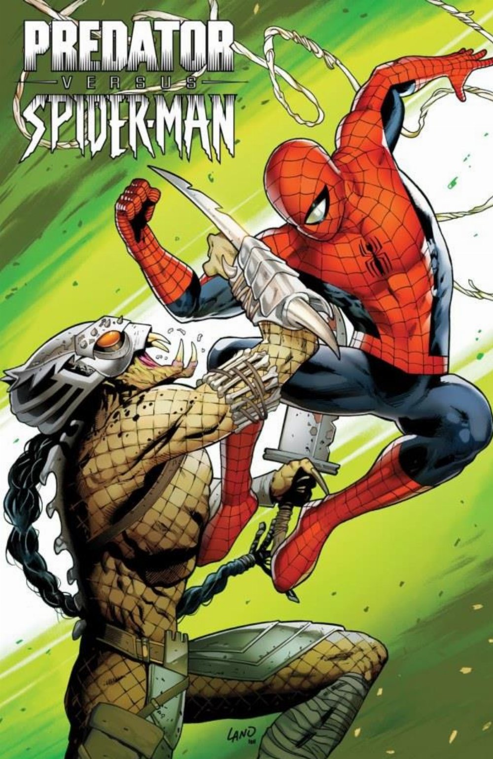 Τεύχος Κόμικ Predator vs. Spider-Man #1 (Of 4) Greg Land Foil Variant Cover