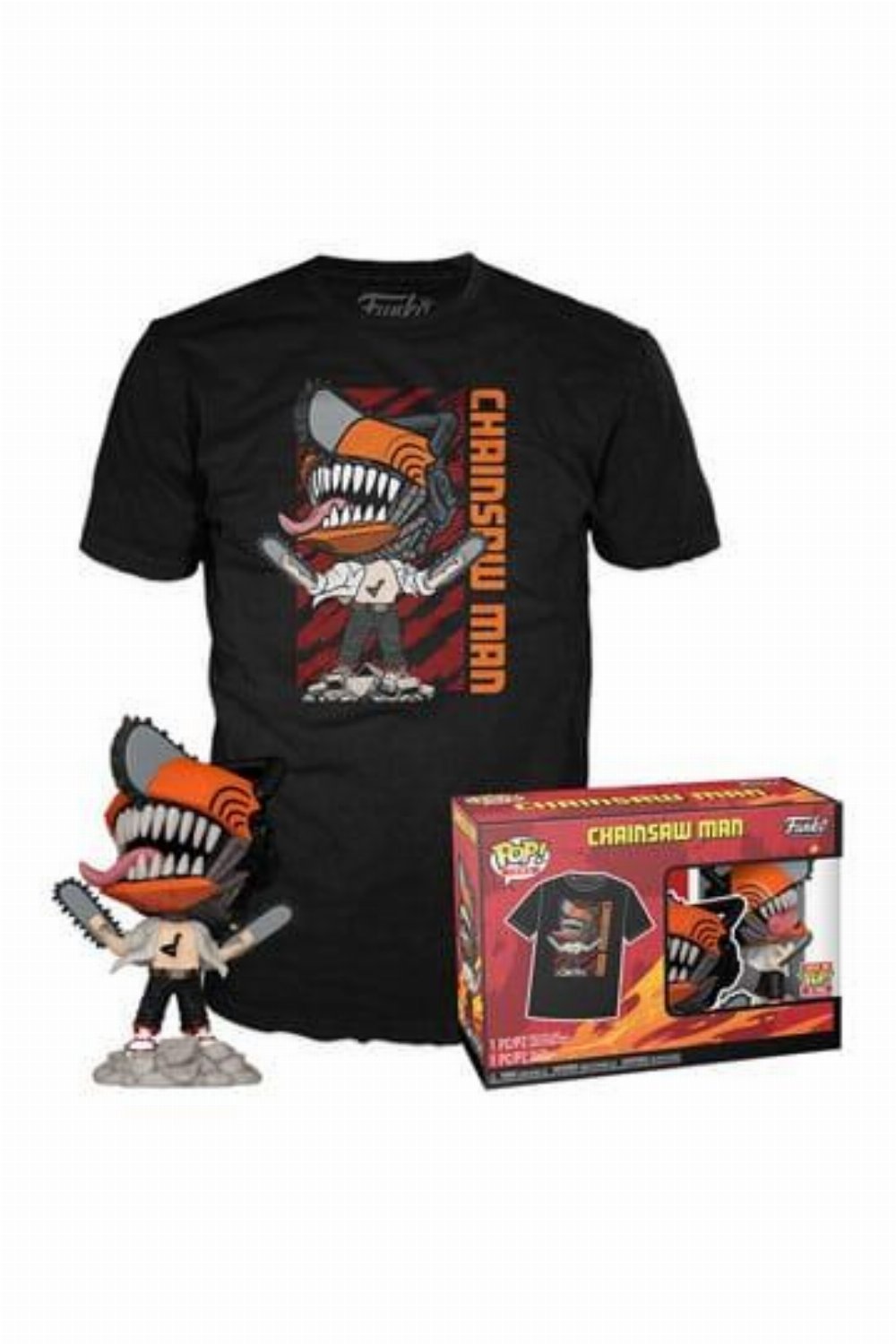 Funko POP! & Tee Box: Chainsaw Man - Chainsaw Man Leaping (L)