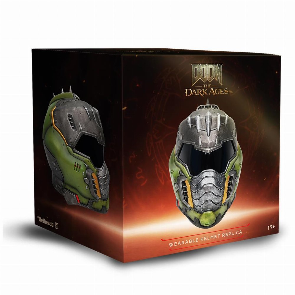DOOM: The Dark Ages - Wearable Helmet Replica Bundle 1/1 (Κράνος, Keycard, Patches)