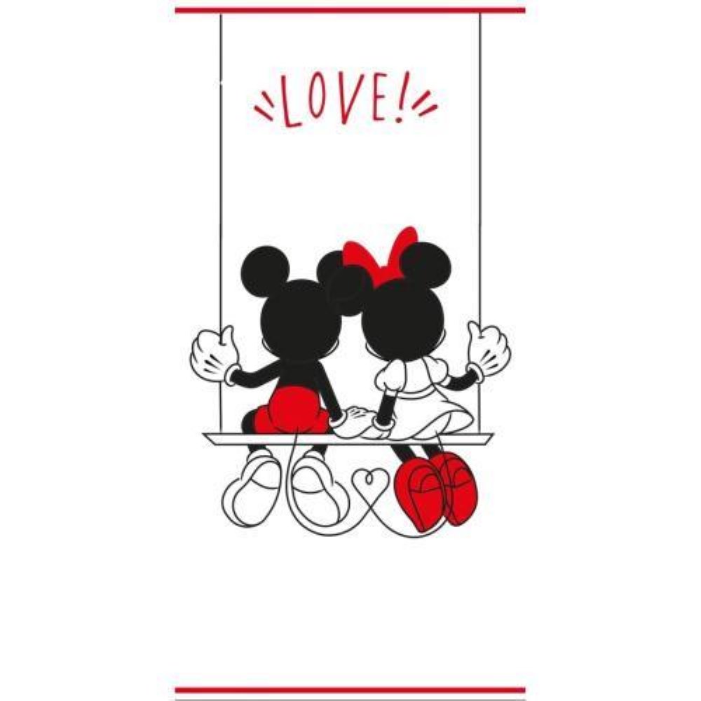 Disney: Mickey Mouse – Mickey & Minnie “Love” Πετσέτα (70x140cm)