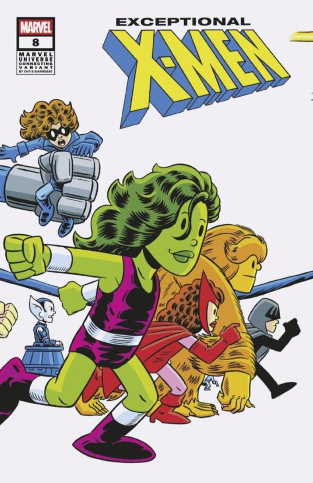 Τεύχος Κόμικ Exceptional X-Men #8 Giarrusso Marvel Universe Connecting Variant