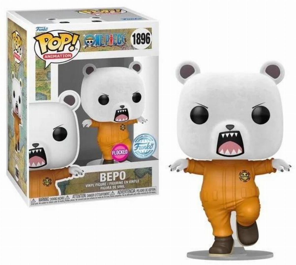 Φιγούρα Funko Pop! One Piece – Bepo (Flocked) #1896 (Exclusive)