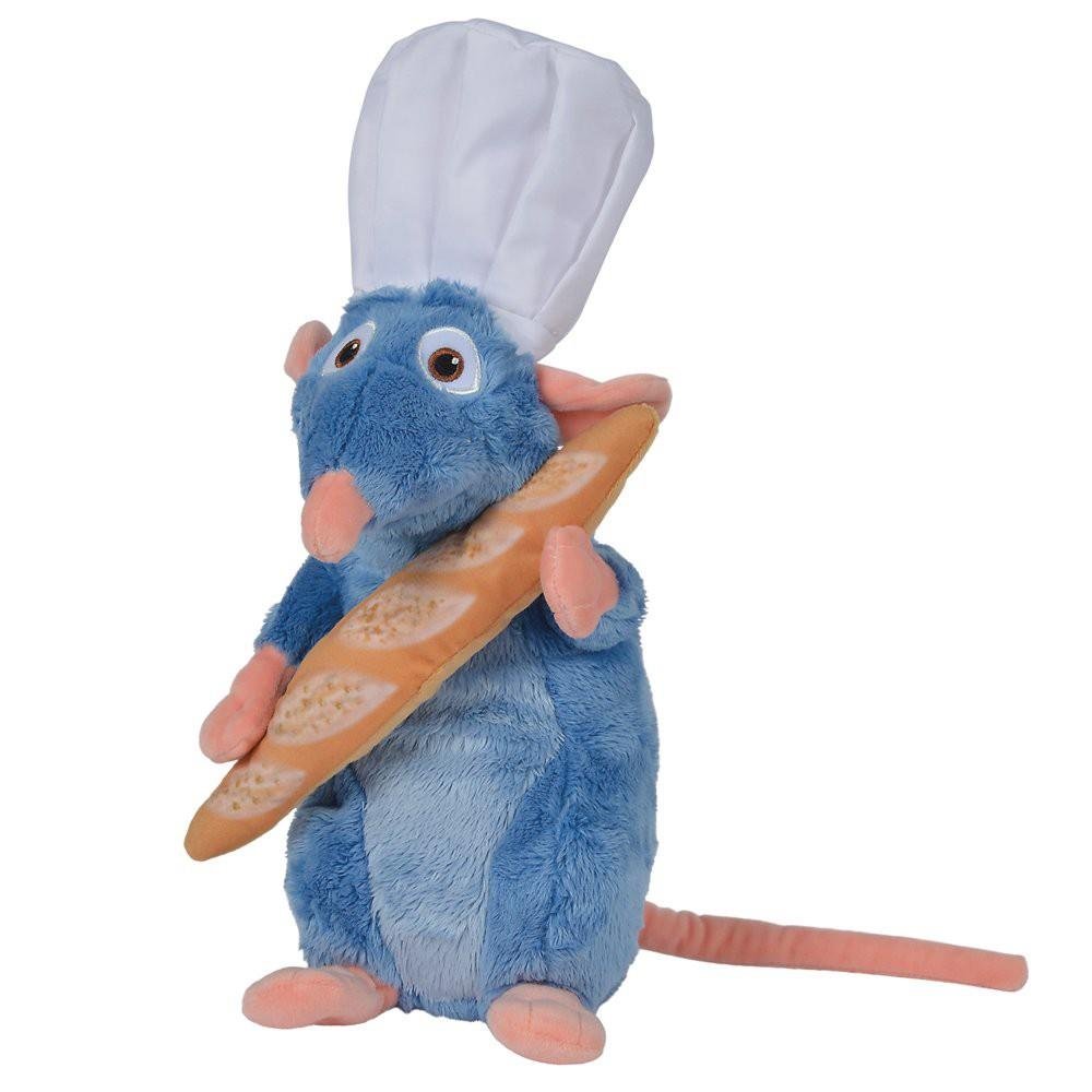 Disney: Ratatouille – Remy with Chef Hat & Bread Φιγούρα Λούτρινο (25cm)