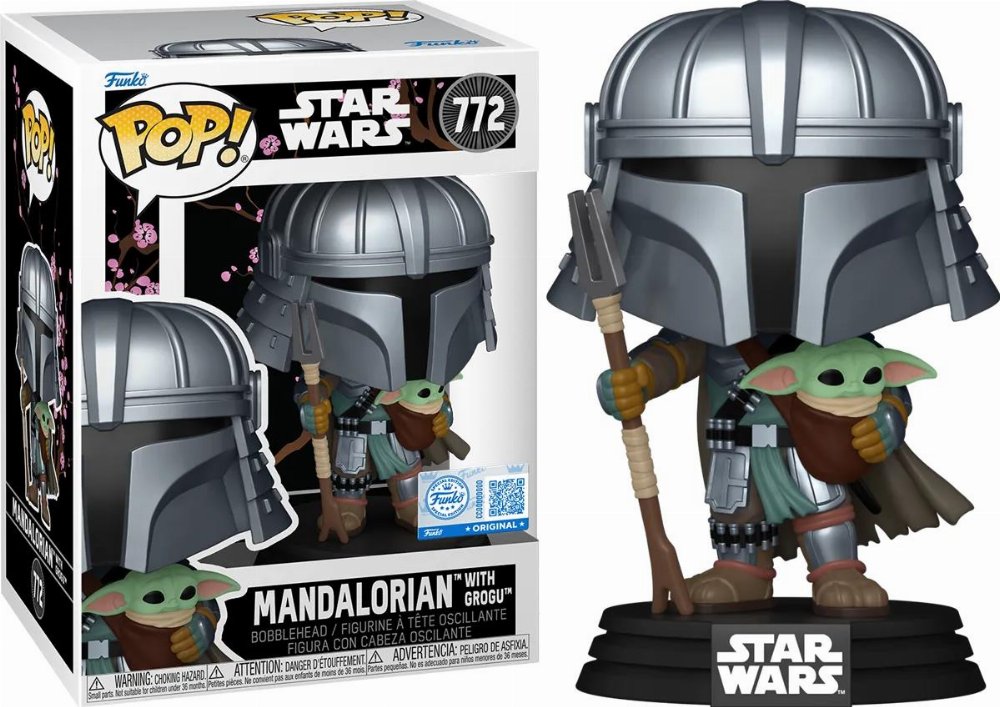 Φιγούρα Funko POP! Star Wars - Mandalorian with Grogu #772 (Exclusive)