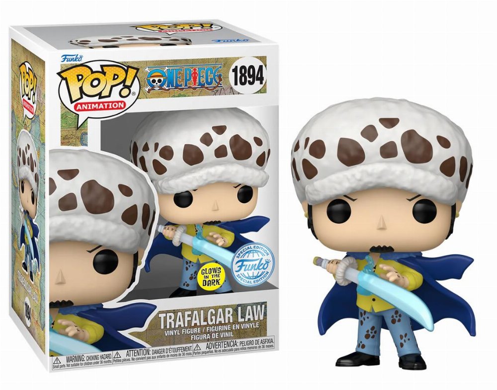 Φιγούρα Funko POP! One Piece – Trafalgar Law (with Blue Anesthesia) (GITD) #1894 (Exclusive)