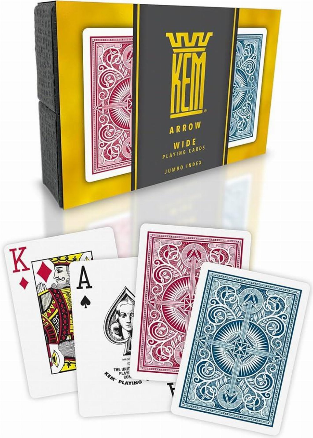 Τράπουλα KEM – Poker Jumbo Index Red and Blue 2-Pack