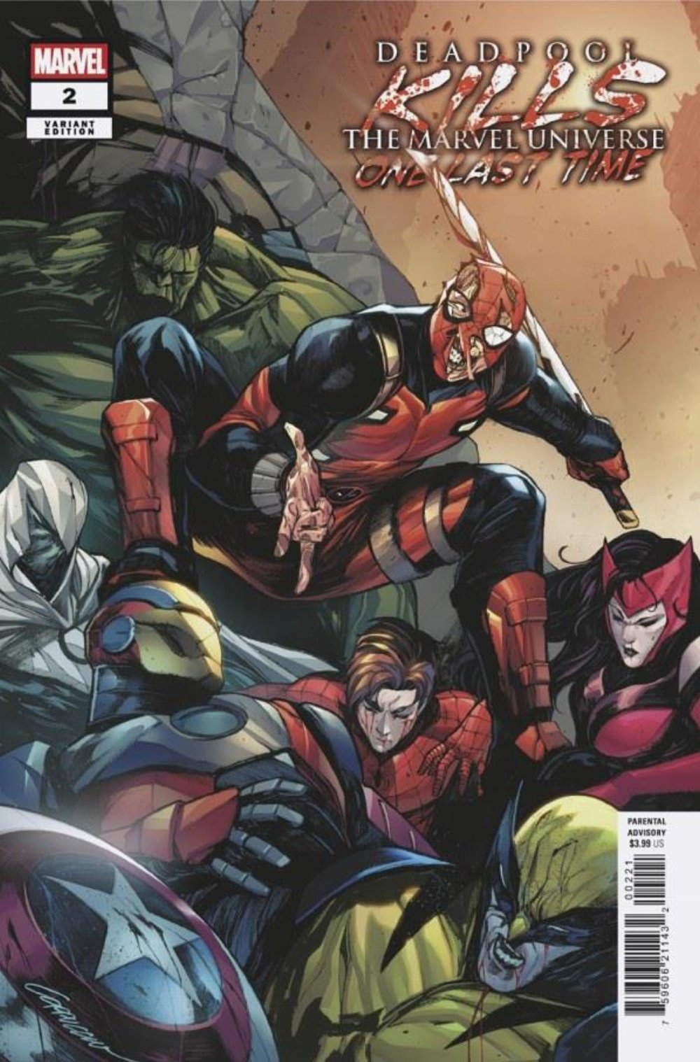 Τεύχος Κόμικ Deadpool Kills the Marvel Universe One Last Time #2 (Of 5) Alessandro Cappuccio Variant Cover