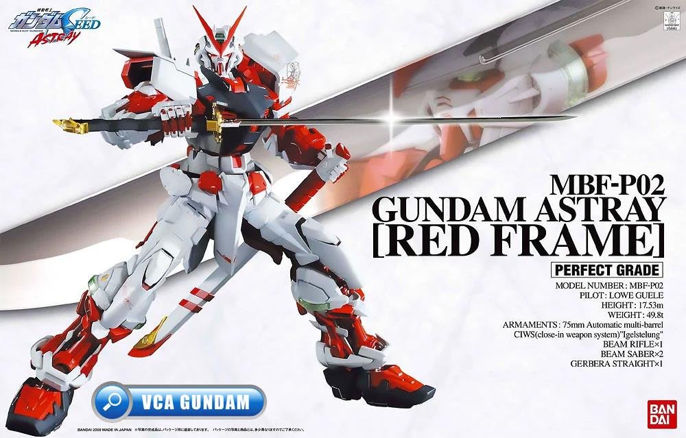Mobile Suit Gundam - Perfect Grade Gunpla: Astray Red Frame Gundam 1/60 Σετ Μοντελισμού