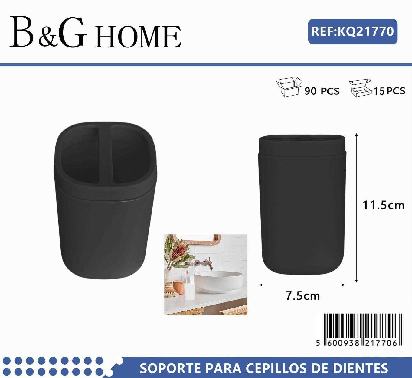 Θήκη οδοντόβουρτσας πλαστική – Black – 21770
