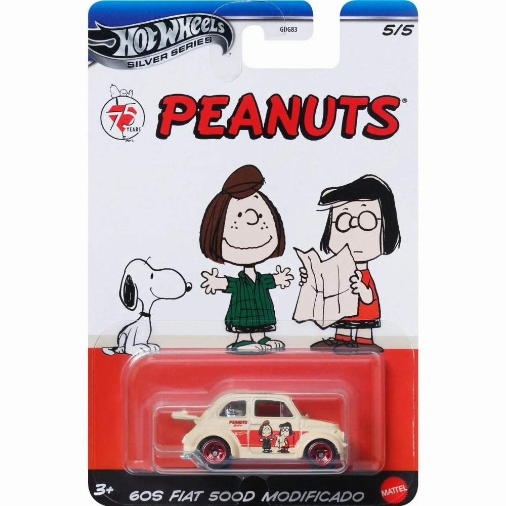 Hot Wheels: Silver Series – Peanuts 75 Years 60S Fiat 500D Modificado (JCB85)
