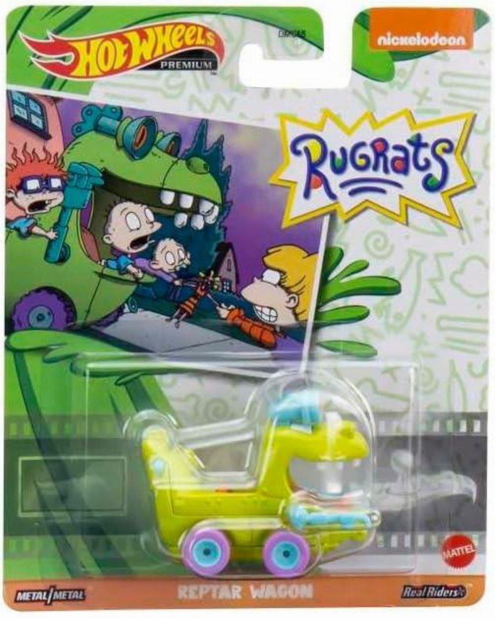 Hot Wheels Premium: Rugrats – Reptor Wagon Metal Vehicle (GRL61)