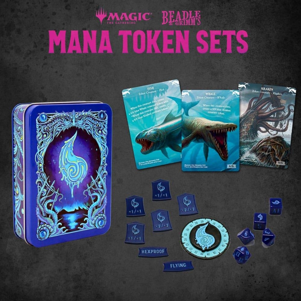 Magic the Gathering – Dice and Token Pack: Blue Mana