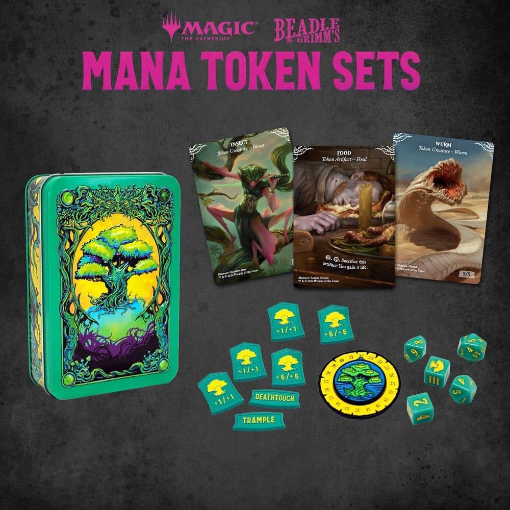 Magic the Gathering – Dice and Token Pack: Green Mana