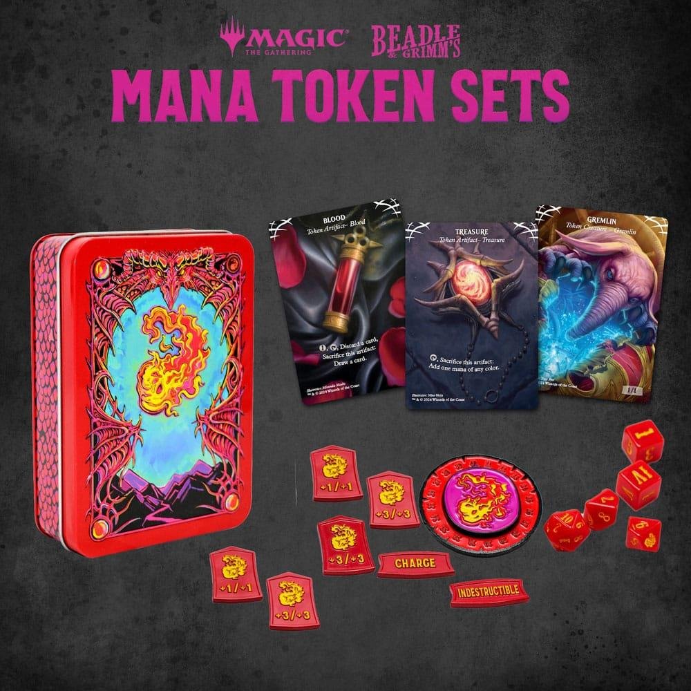 Magic the Gathering – Dice and Token Pack: Red Mana