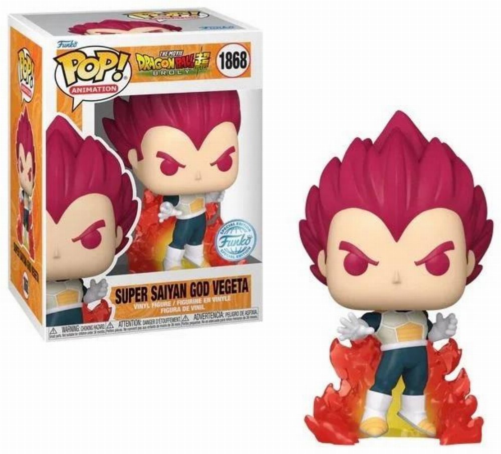 Φιγούρα Funko POP! Dragon Ball - Super Saiyan God Vegeta #1868 (Exclusive)