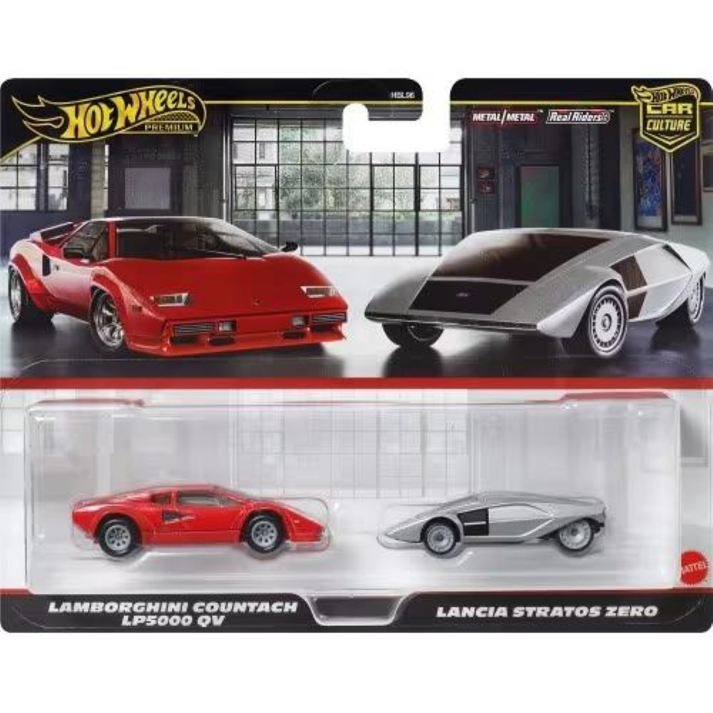 Hot Wheels: Premium Car Culture - Lamborghini Countach LP5000 QV & Lancia Stratos Zero (JBL02)