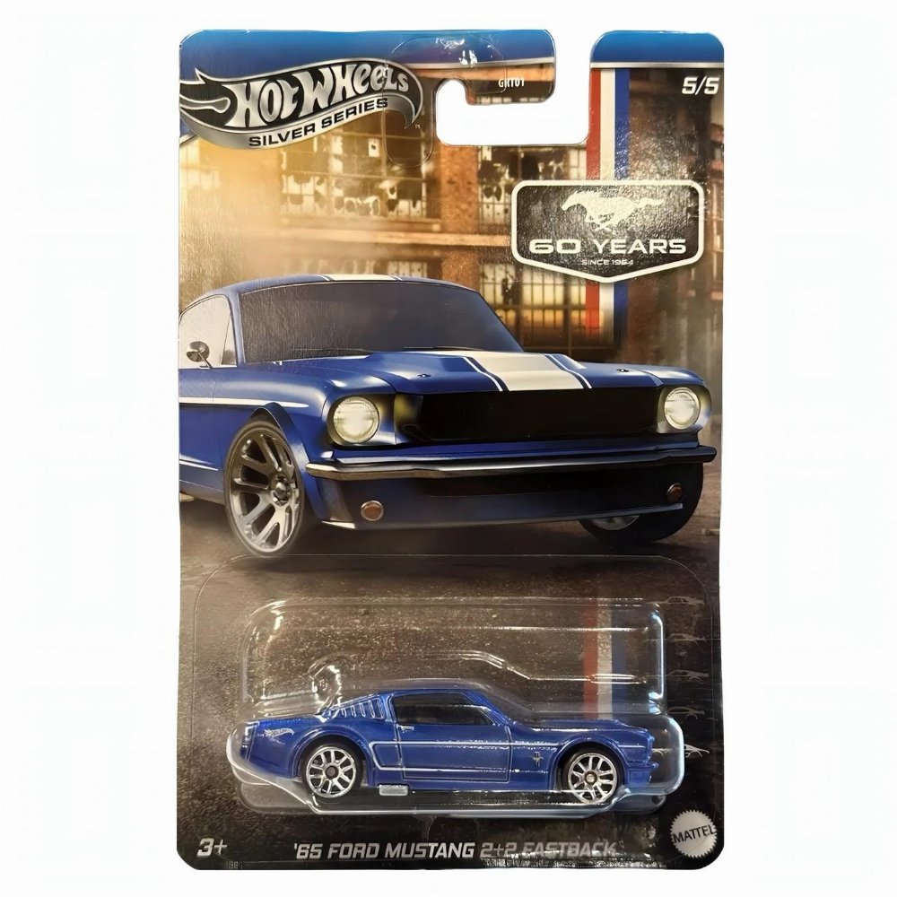 Hot Wheels – Silver Series: 60 years – ’65 Ford Mustang 2+2 Fastback (JBY54)