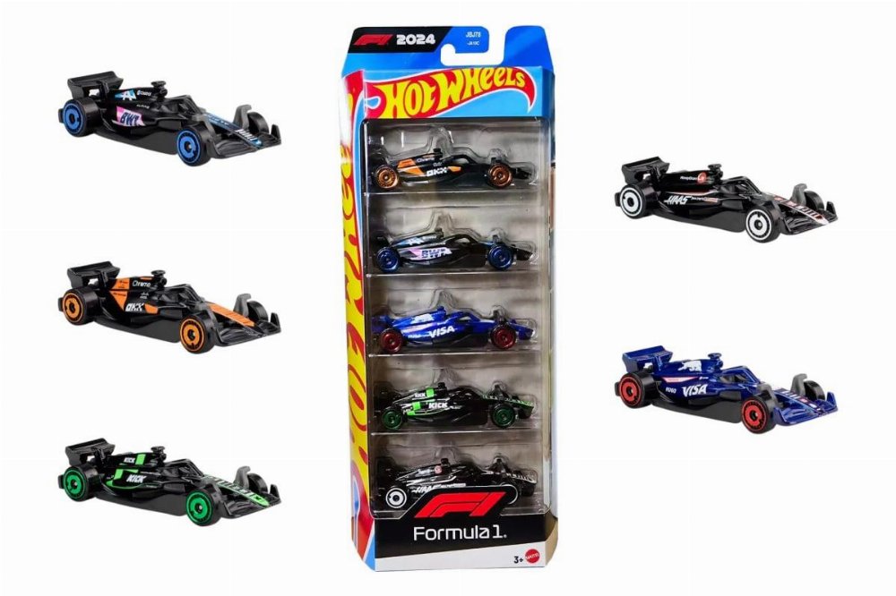 Hot Wheels – Σετ των 5 Αυτοκινήτων Formula 1 (JBJ78)