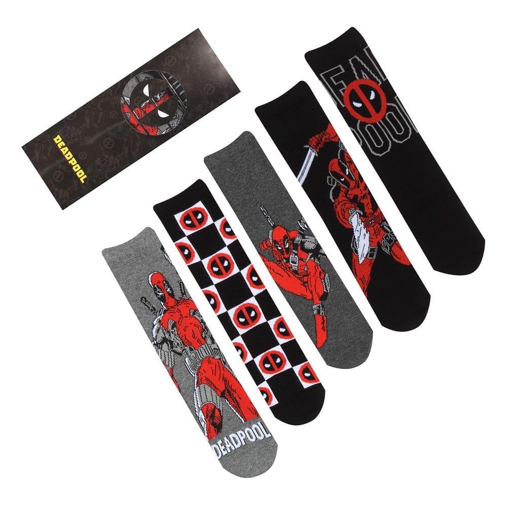 Marvel: Deadpool - 5-Pack Κάλτσες (Μέγεθος S-M)