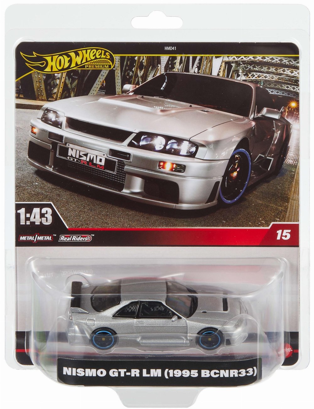 Hot Wheels Premium: Real Riders – Nismo GT-R LM (1995 BCNR33) (HMD41 )
