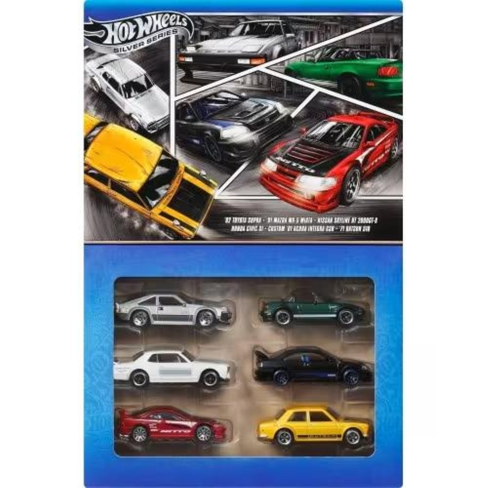 Hot Wheels - Σετ των 6 Αυτοκινήτων Streets Of Japan (JBY79)
