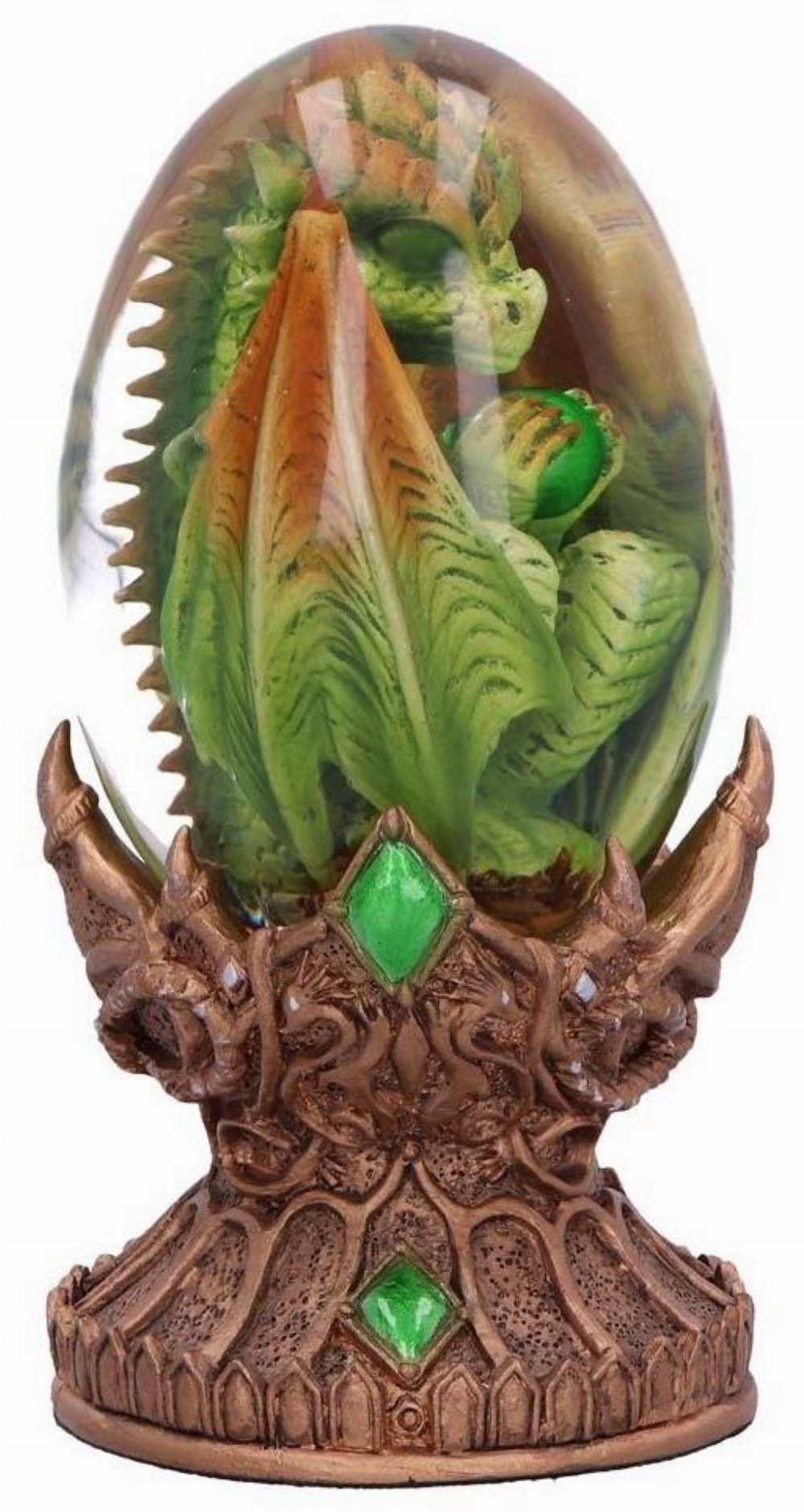 Elemental Dragonlings – Earth Dragon in Clear Egg Αγαλματίδιο (12cm)