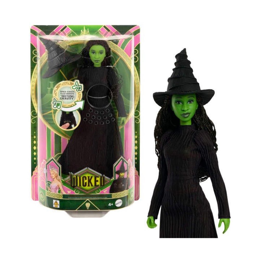 Mattel Wicked: Singing Elphaba – Fashion Doll (English Singing) Συλλεκτική Κούκλα