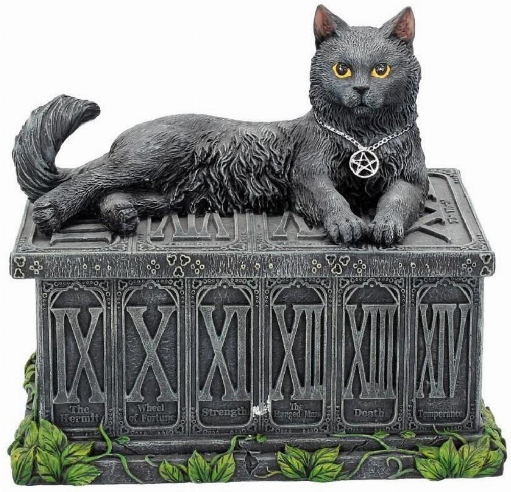 Fortune’s Watcher – Cat Familiar Tarot Κουτί Αποθήκευσης (17cm)
