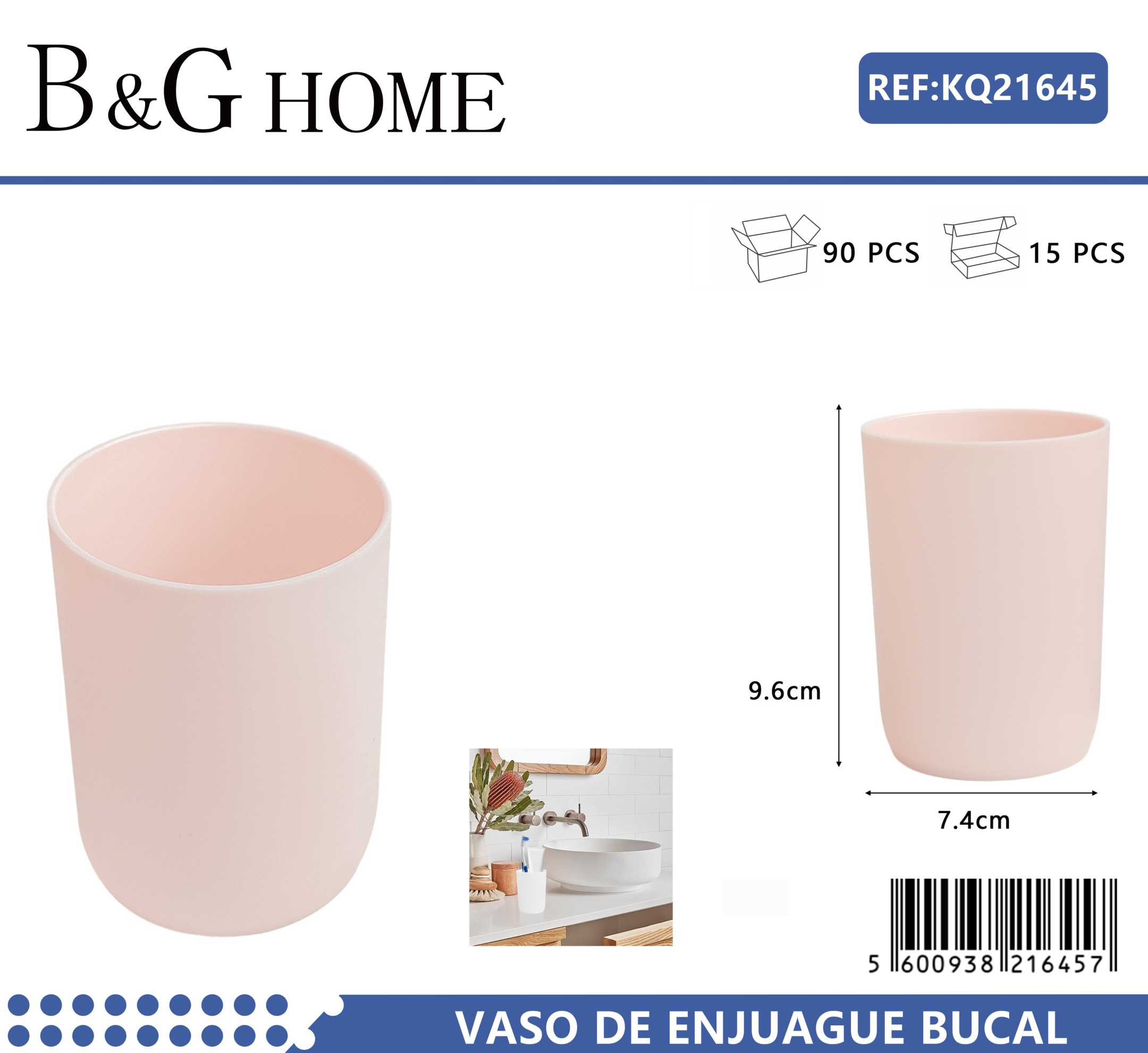 Θήκη οδοντόβουρτσας πλαστική – Light Pink – 21645