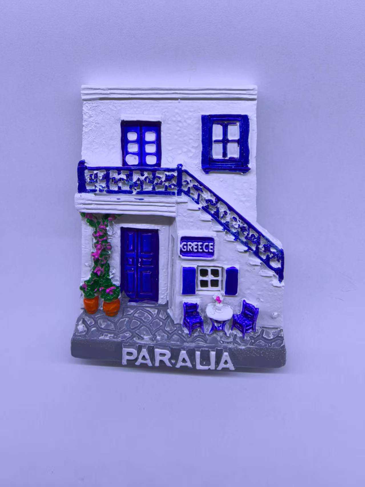 Τουριστικό μαγνητάκι Souvenir – Σετ 12pcs – Paralia – 678429