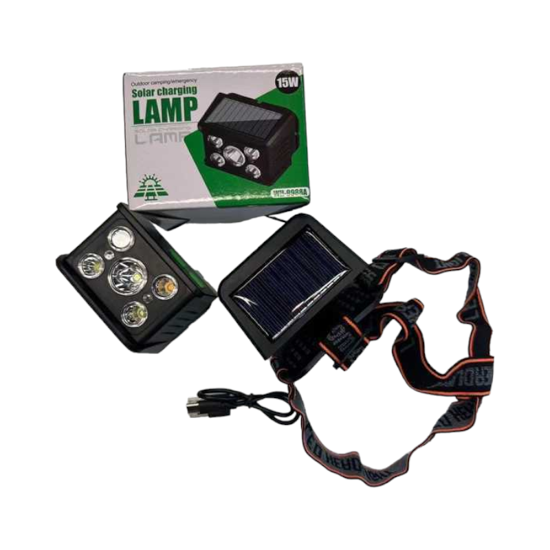 Φακός κεφαλής LED με ηλιακό πάνελ – FA-9988A – 600210