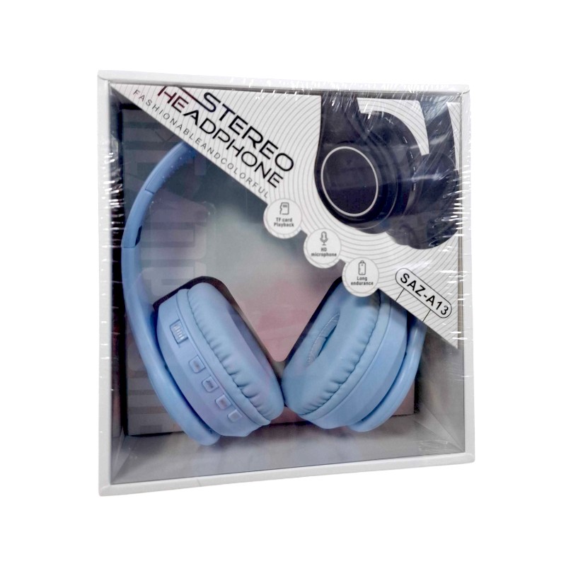 Ασύρματα ακουστικά – Headphones – SAZ-A13 – 541136 – Blue