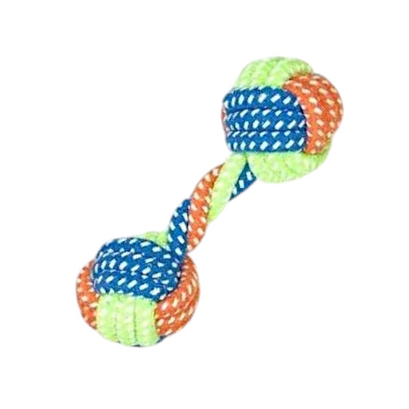 Παιχνίδι σκύλου σχοινί με μπάλες – 16cm – 12pcs – 550529