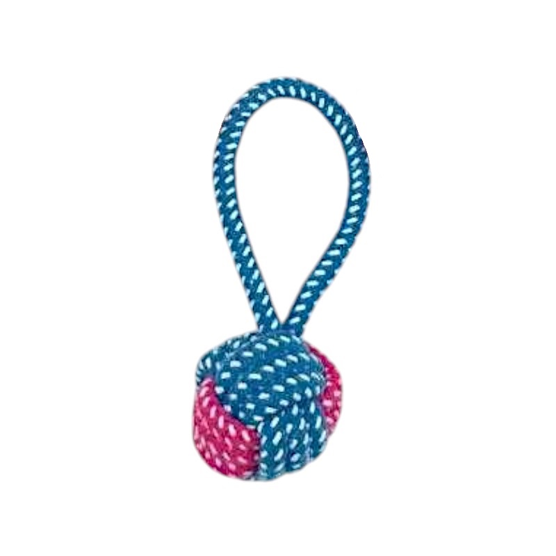 Παιχνίδι σκύλου σχοινί με μπάλα – 20cm – 12pcs – 550530