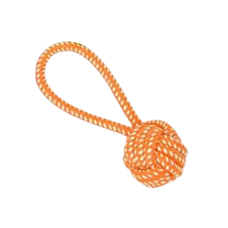 Παιχνίδι σκύλου σχοινί με μπάλα – 20cm – 12pcs – 550531
