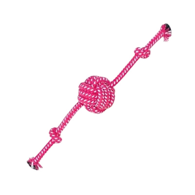 Παιχνίδι σκύλου σχοινί με μπάλα – 30cm – 12pcs – 550536