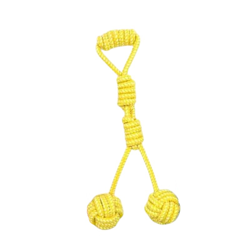 Παιχνίδι σκύλου σχοινί με μπάλες – 35cm – 12pcs – 550538
