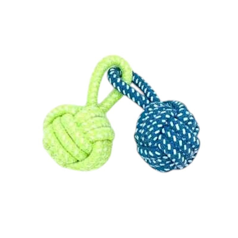 Παιχνίδι σκύλου σχοινί με μπάλες – 20cm – 12pcs – 550541