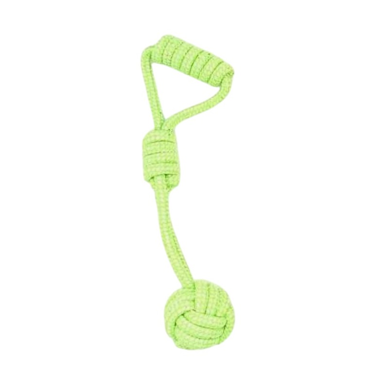 Παιχνίδι σκύλου σχοινί με μπάλα – 25cm – 12pcs – 550542
